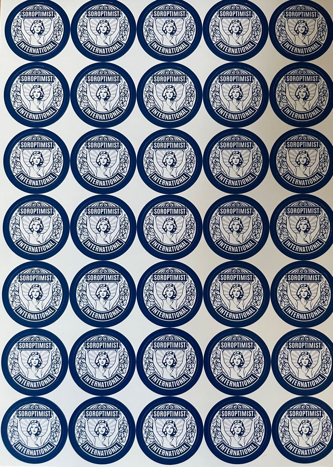 SALE Discontinued Stock - Blue Emblem Stickers
